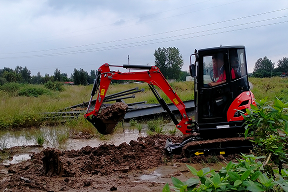 Application fields of mini excavators made in China