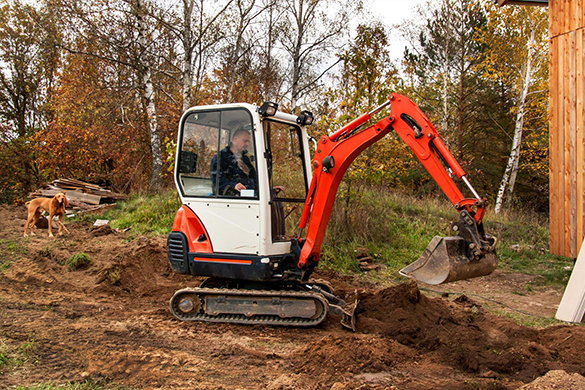 The use effect of the mini excavator in the greenhouse